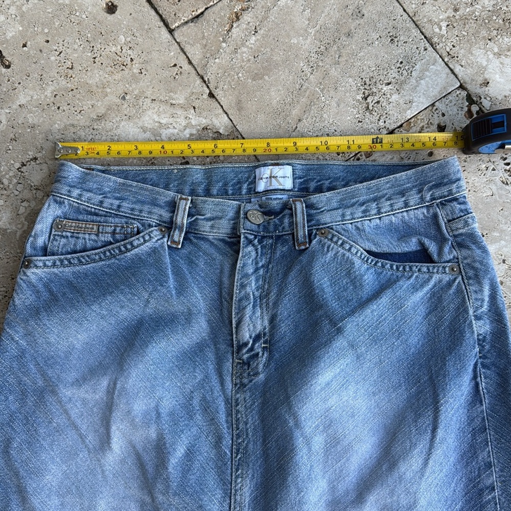 Calvin Klein Jeans Blue Maxi Skirt - Picture 9 of 12